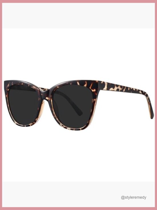 Polarized Cat Eye Sunglasses with Composite Frame